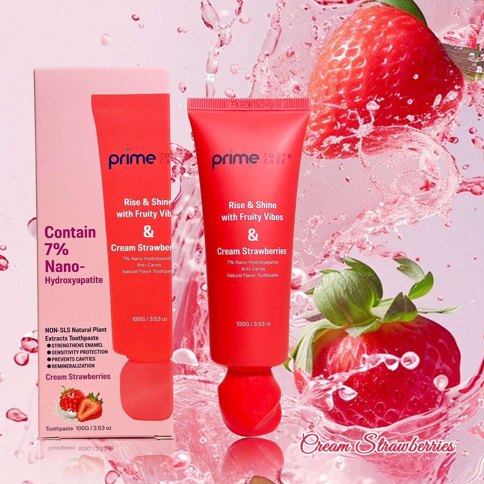 nHAP toothpaste pump bottle for natural enamel repair whitening and cavity protection