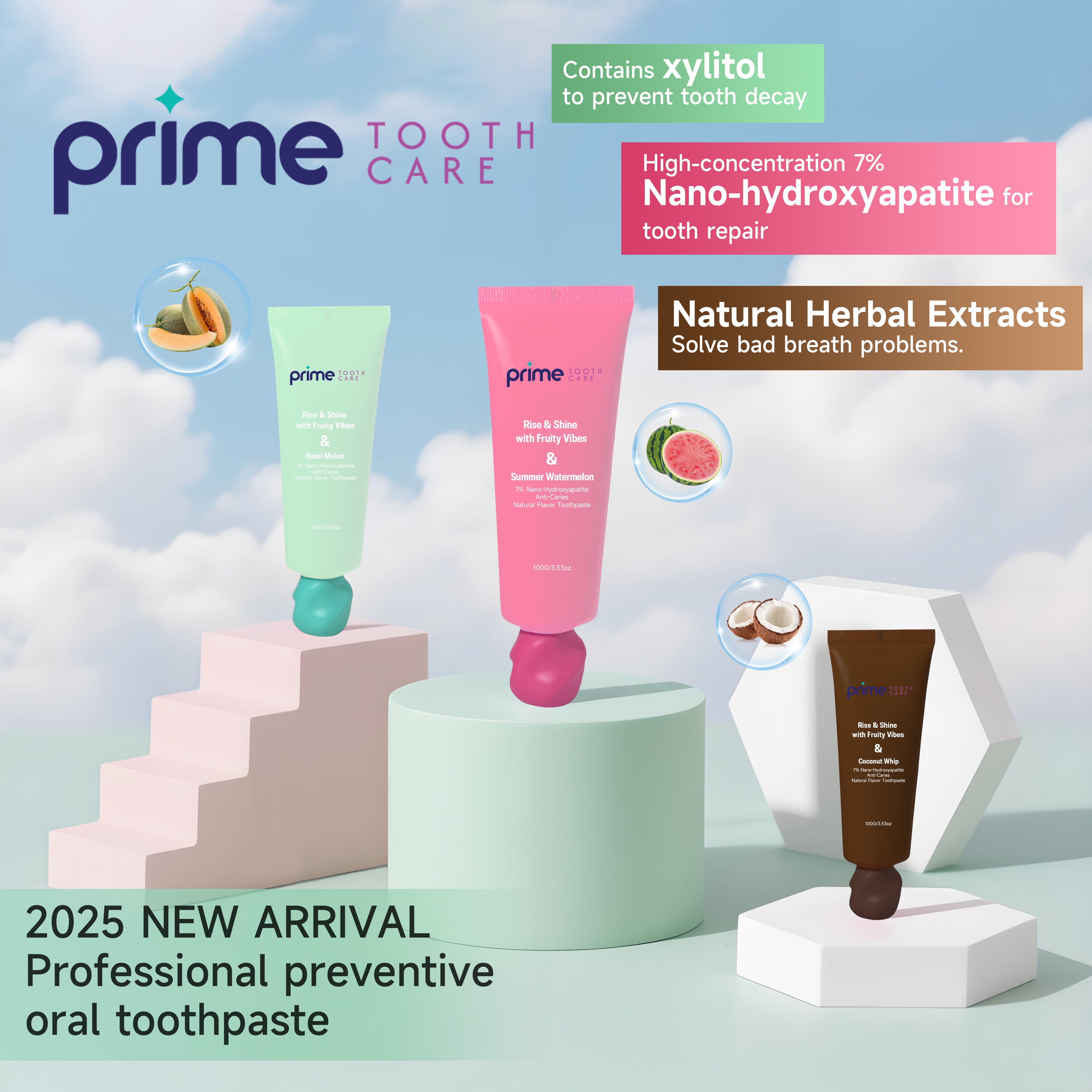 7% nHAP Non-SLS Natural Plant Extracts Fruit Flavor Toothpaste