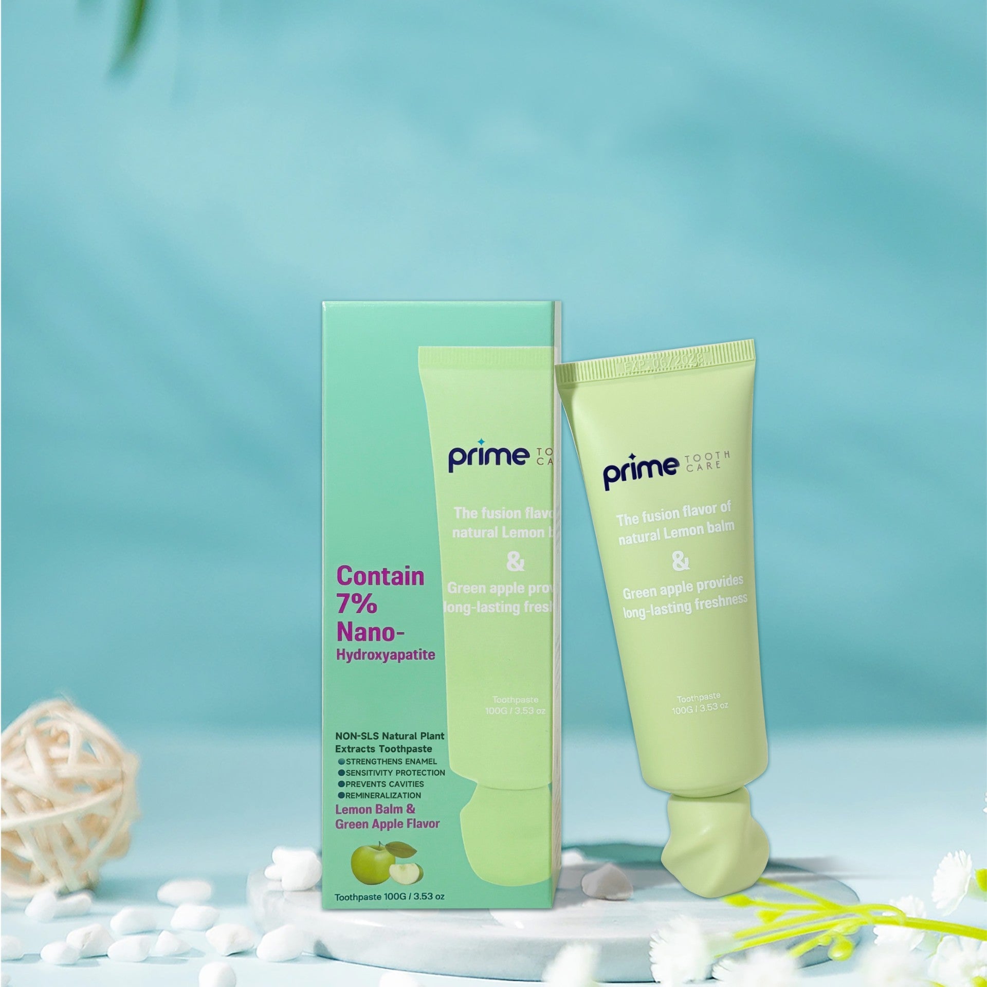 Prime Tooth Care Green Apple Toothpaste